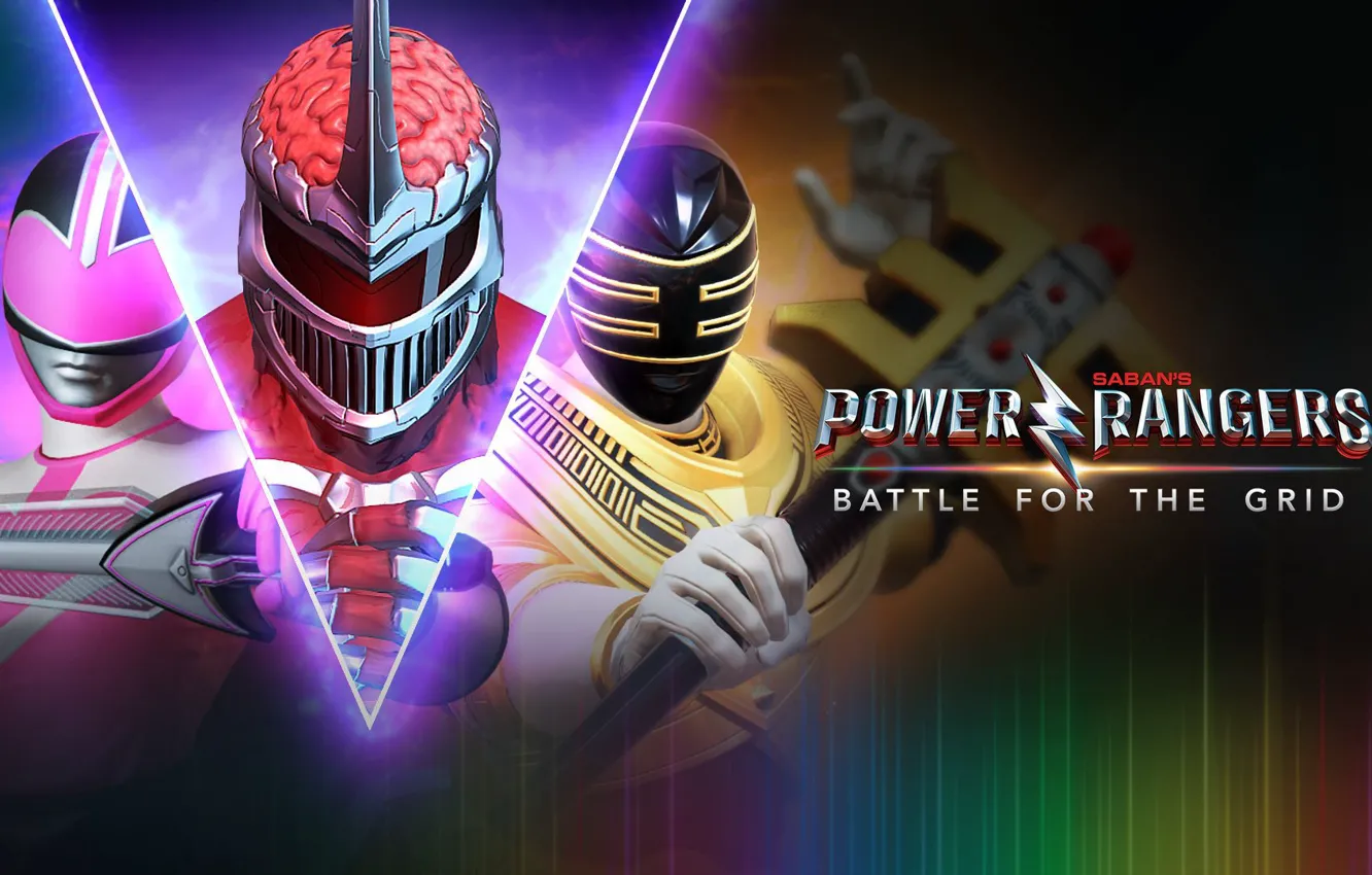 Photo wallpaper the game, sword, game, armor, weapon, pink, warrior, Power Rangers