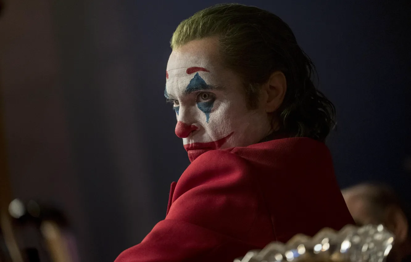 Photo wallpaper Joker, paint, costume, Joker, Grimm, Joaquin Phoenix, Joaquin Phoenix, Joker 2019