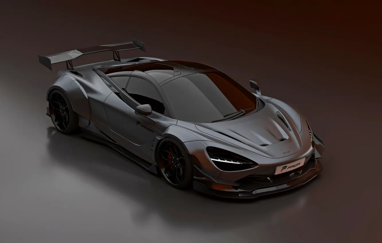 Photo wallpaper McLaren, the hood, drives, Prior Design, 2020, 720S, widebody kit