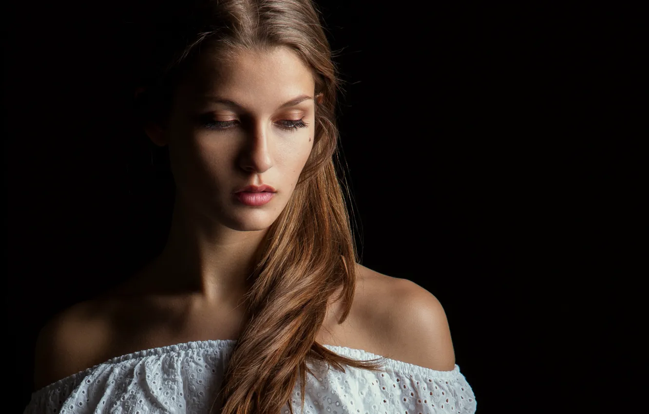 Photo wallpaper girl, face, portrait, shoulders, Rus, Siegart from Schlichting