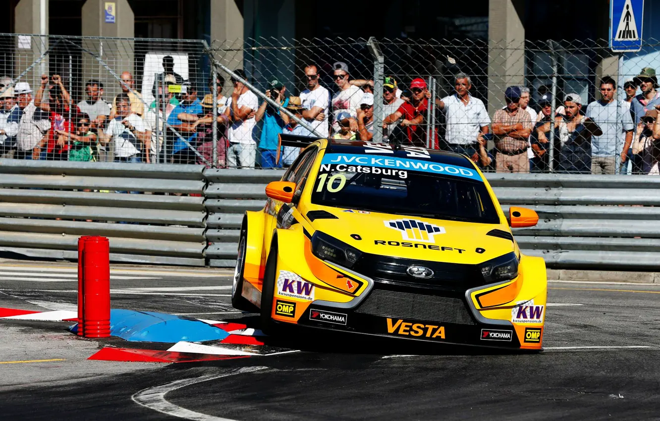 Photo wallpaper Lada, Photoshop, WTCC, Vesta, Catsburg