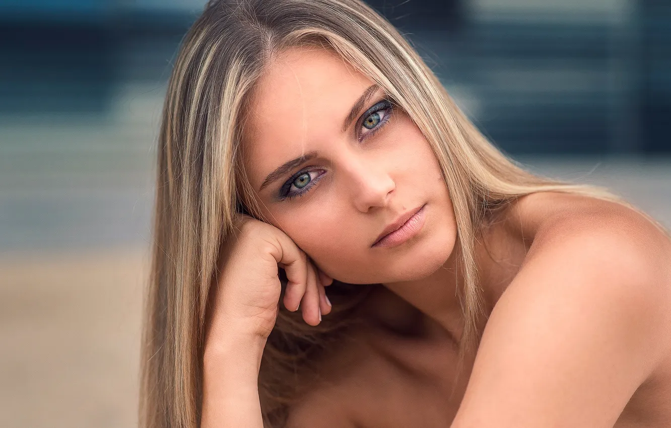 Photo wallpaper look, portrait, Eva Le Bolzer