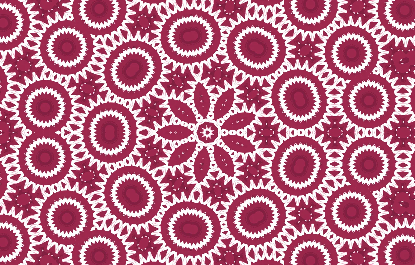 Photo wallpaper pattern, round, stars, kaleidoscope