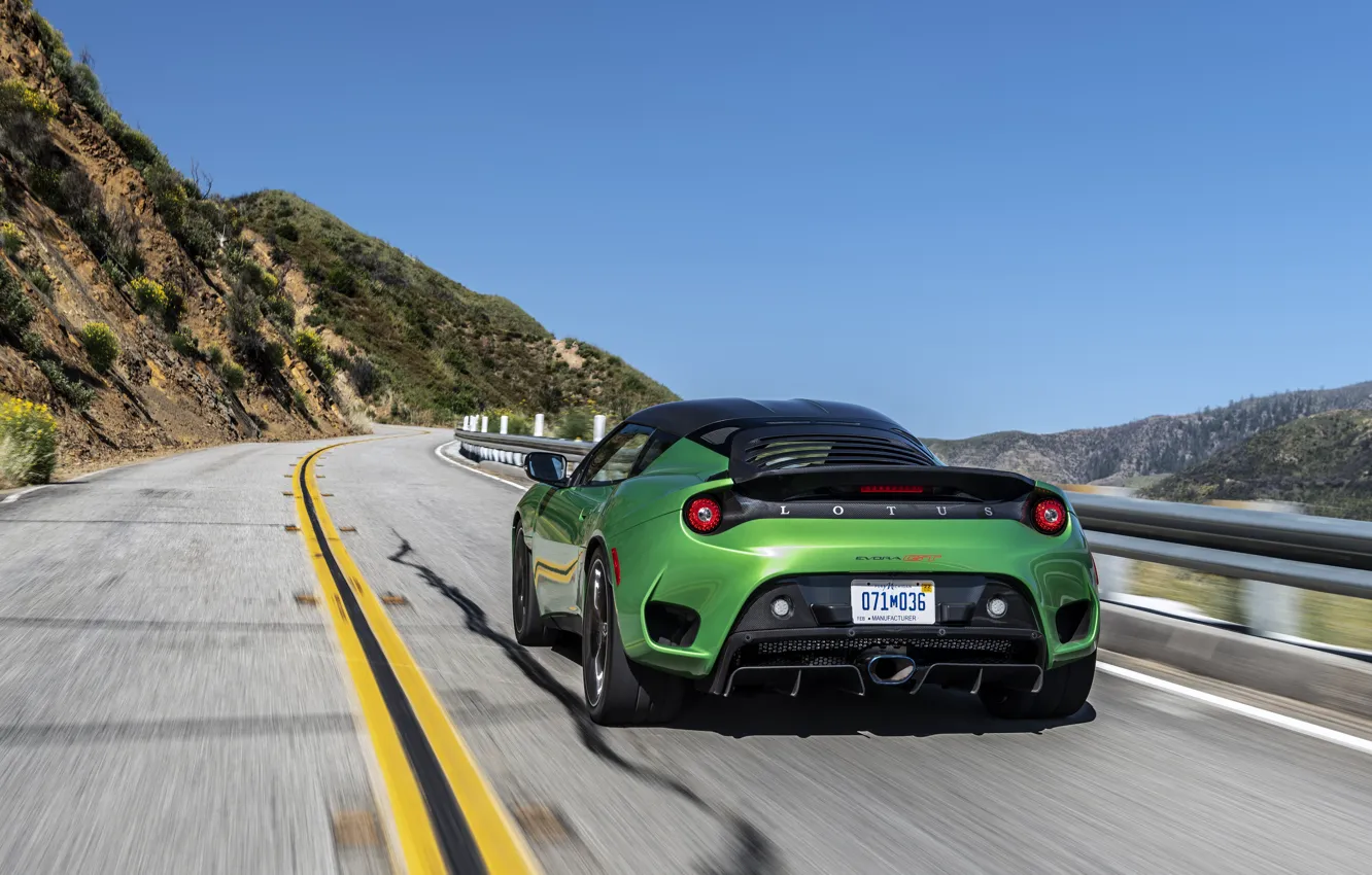 Photo wallpaper Lotus, on the road, 2020, Evora GT