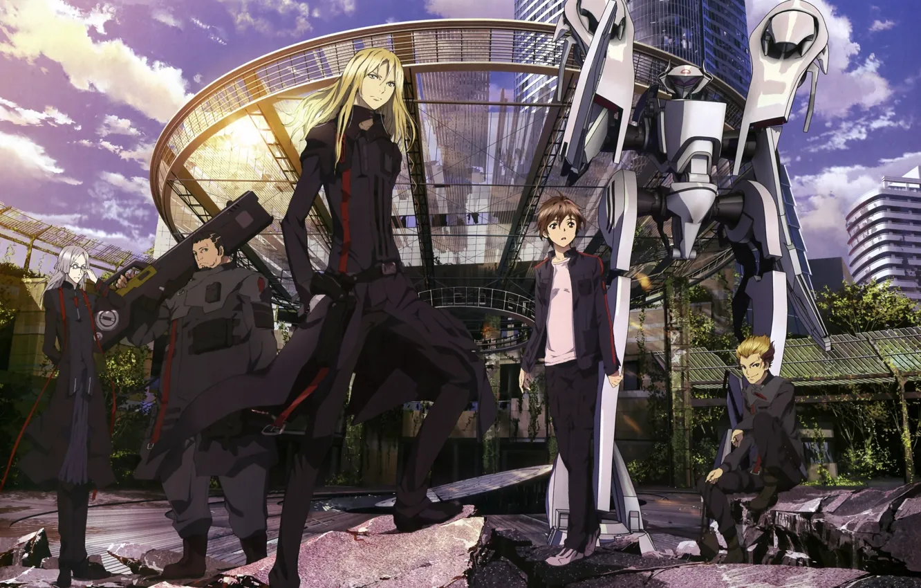 Photo wallpaper robot, guilty crown, Shu Ouma, The crown of sin, Oguma, Gai Tsutsugami, Arago Tsukishima, Shibungi