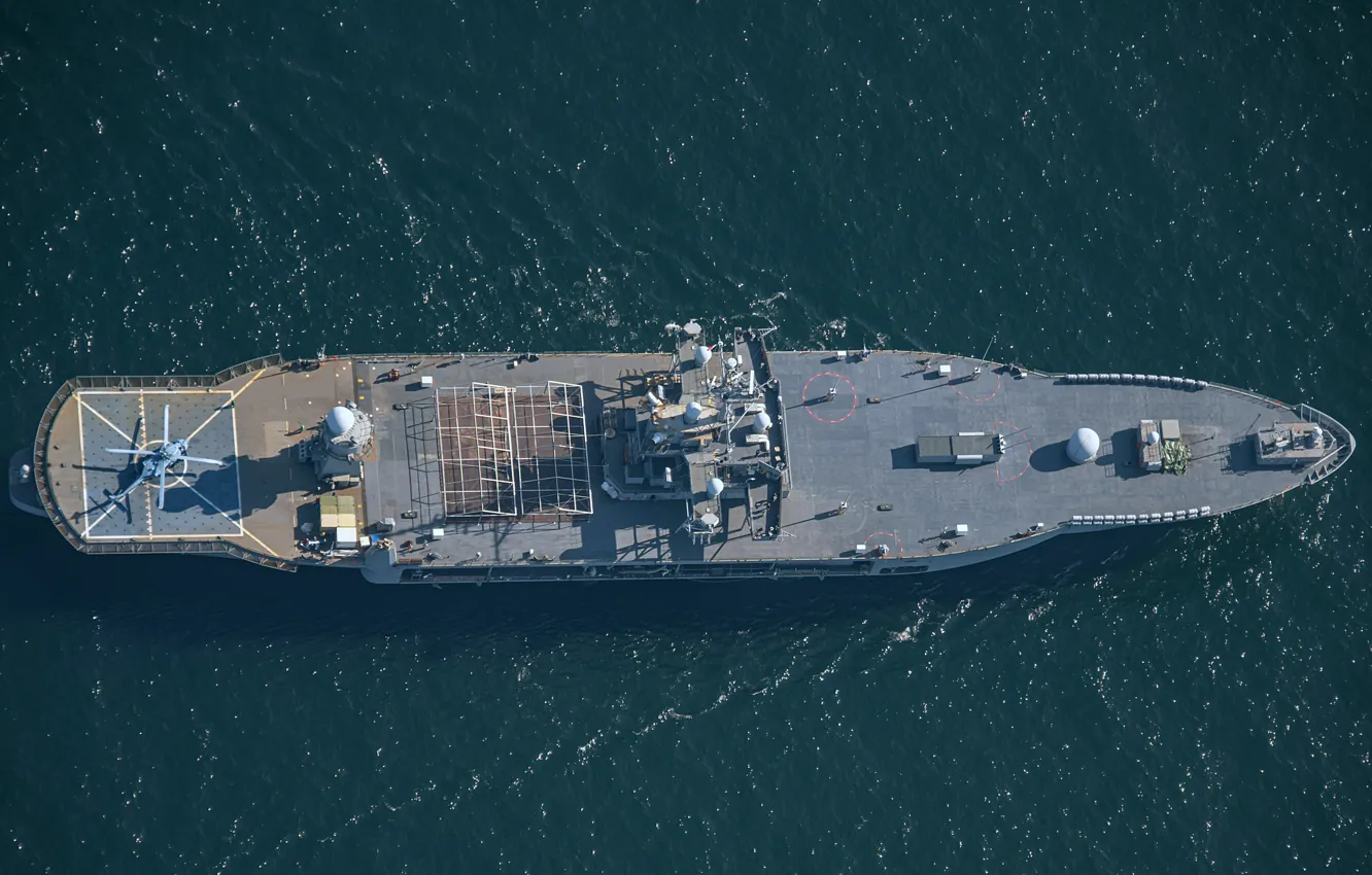 Photo wallpaper US NAVY, ship management, USS Mount Whitney