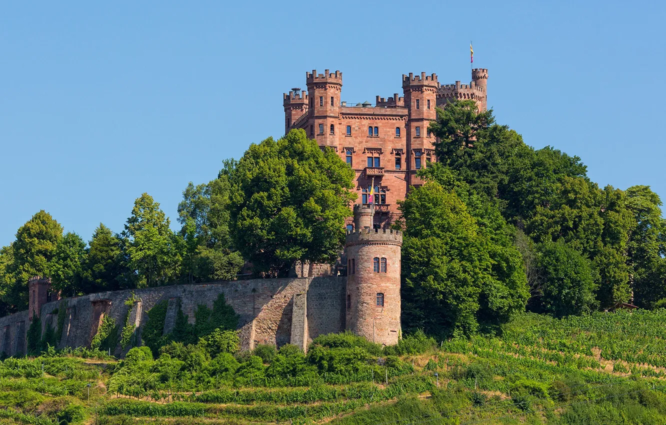 Photo wallpaper tower, Germany, castle Ortenberg
