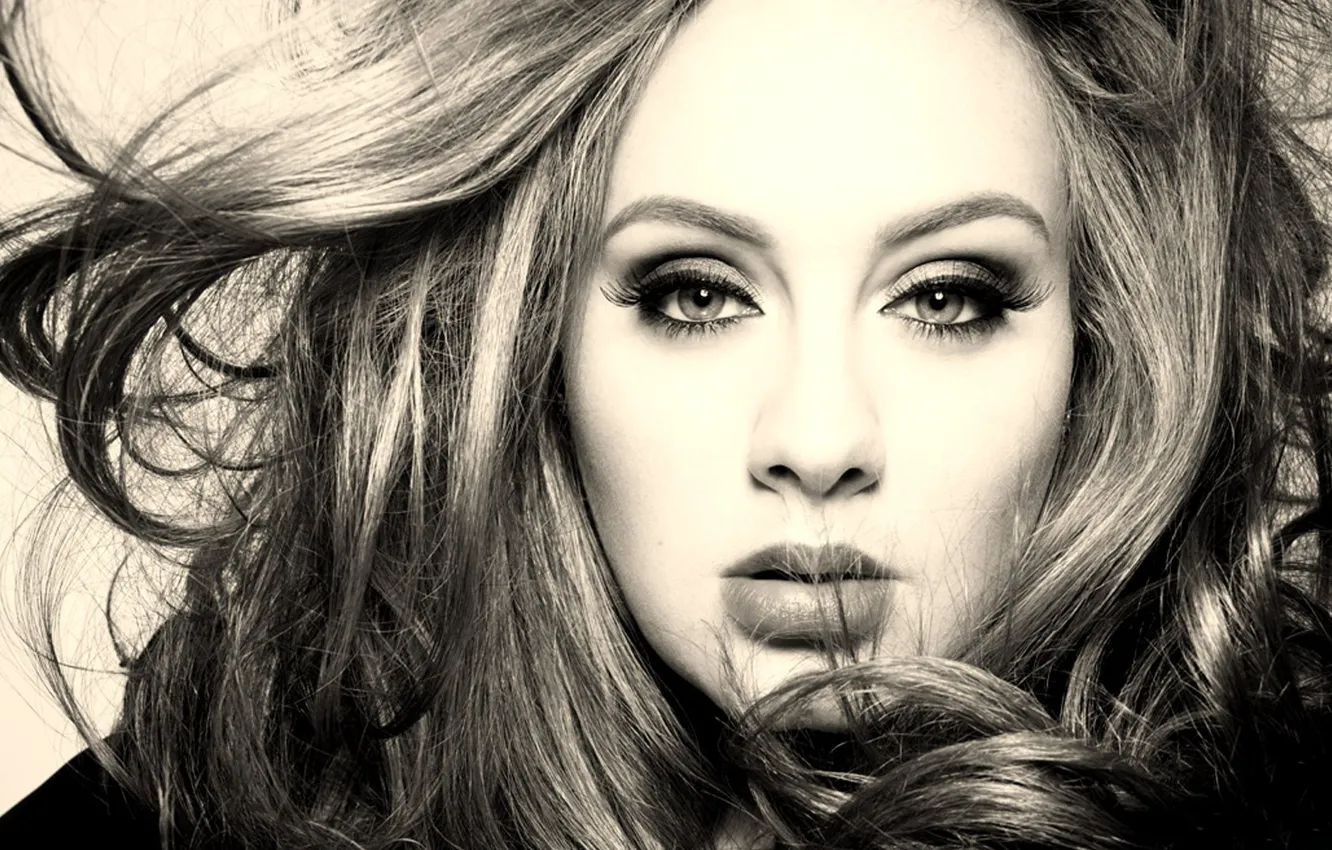 Photo wallpaper girl, face, hair, singer, adele, celebrity, Adele