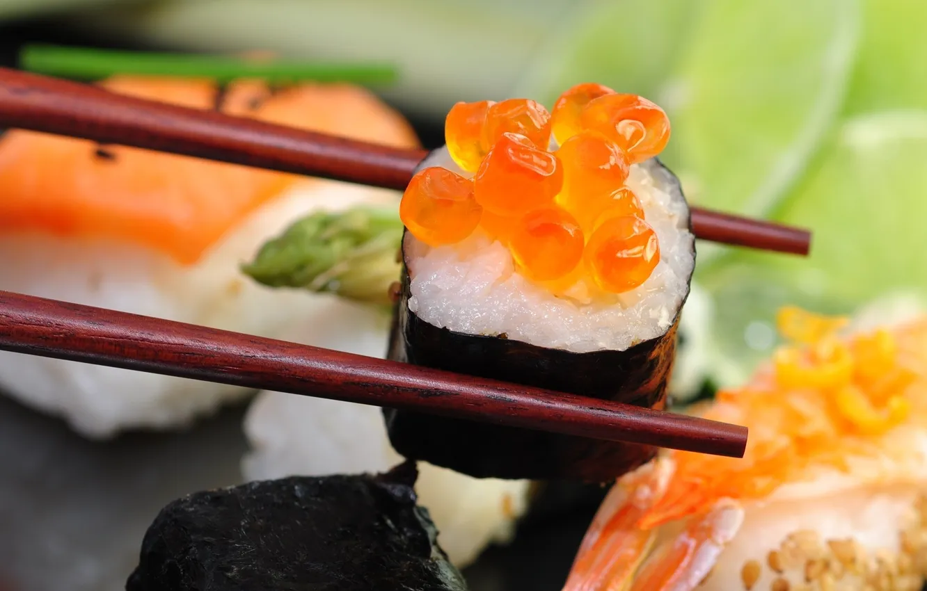 Photo wallpaper sticks, rolls, red caviar