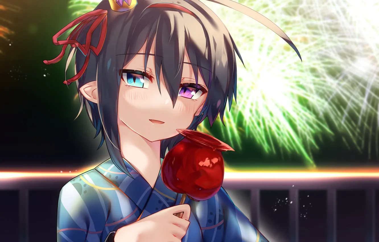Photo wallpaper holiday, apples, elf, festival
