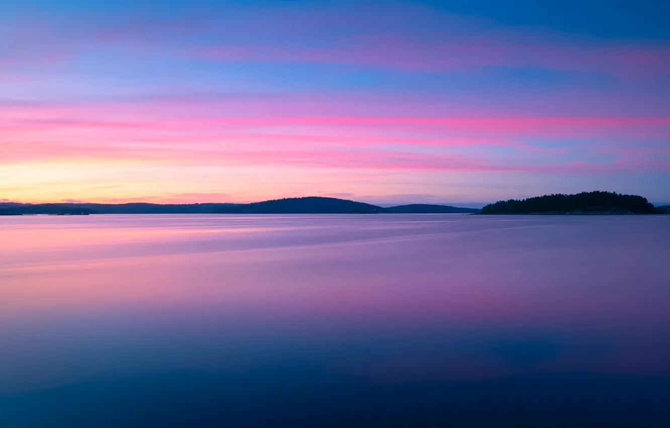 Photo wallpaper Sweden, island, Steve