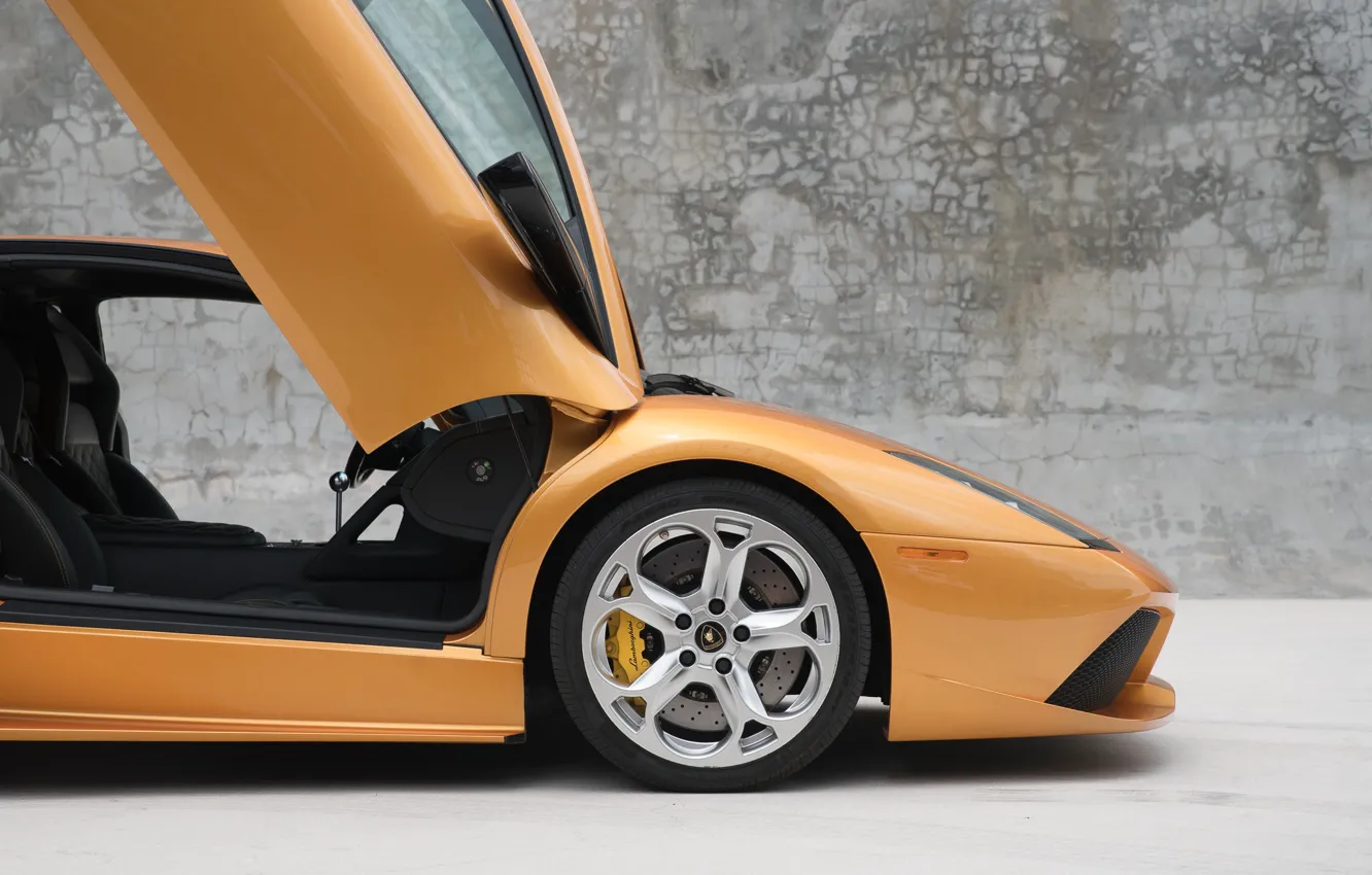 Photo wallpaper Lamborghini, Murcielago, wheel, Lamborghini Murcielago LP640