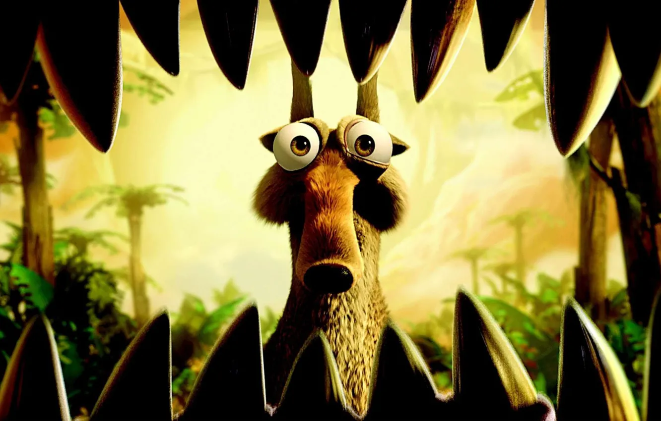 Photo wallpaper cartoon, protein, ice age