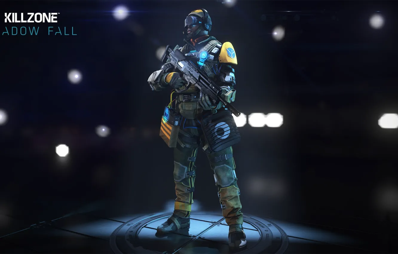 Photo wallpaper gun, game, killzone, armor, weapon, Killzone Shadow Fall