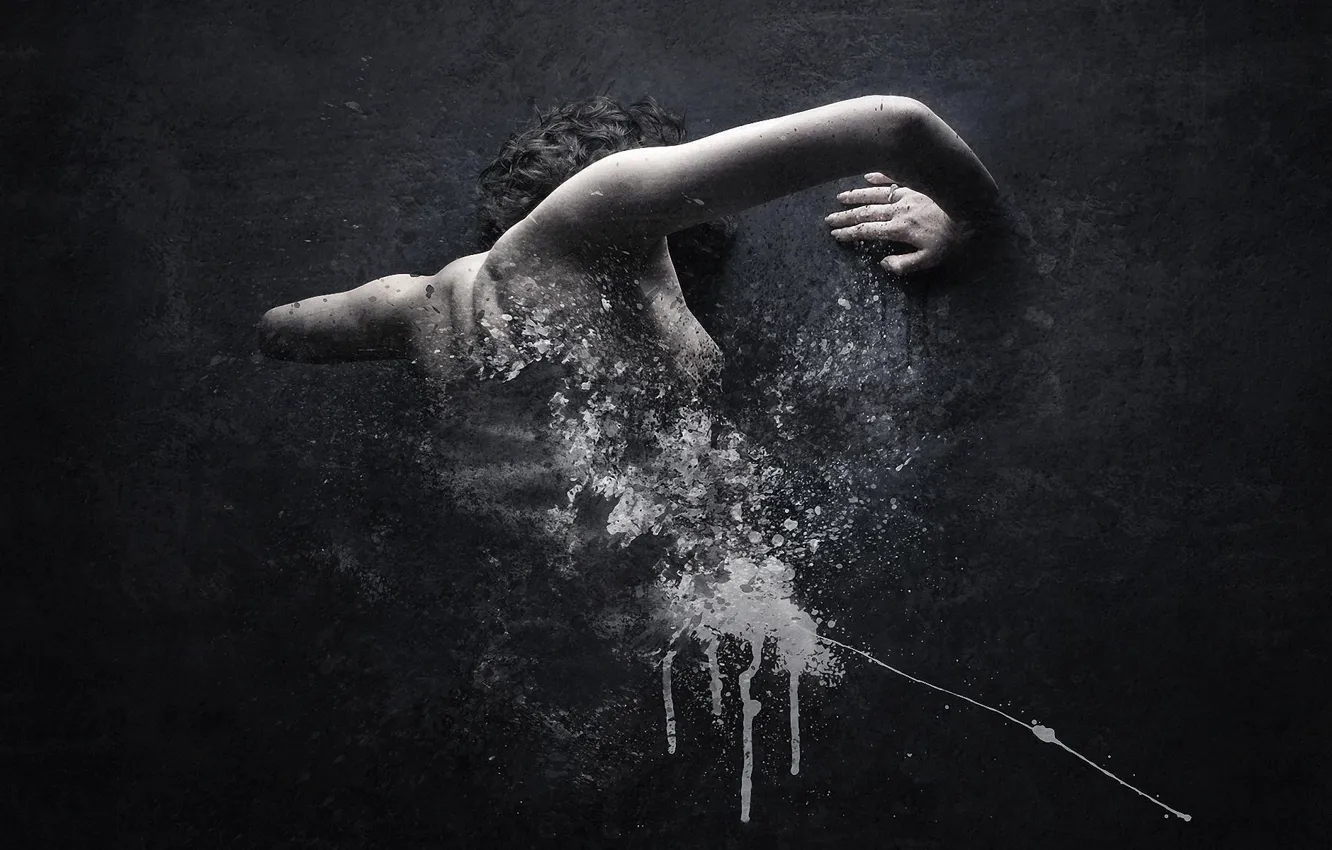 Photo wallpaper grey, Wallpaper, horror