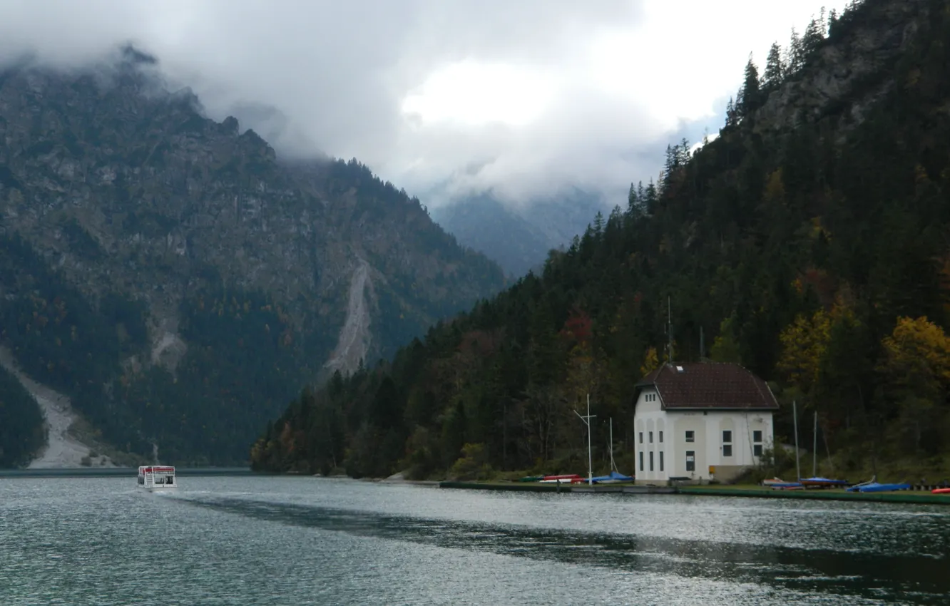 Photo wallpaper Austria, Reute, Planensee