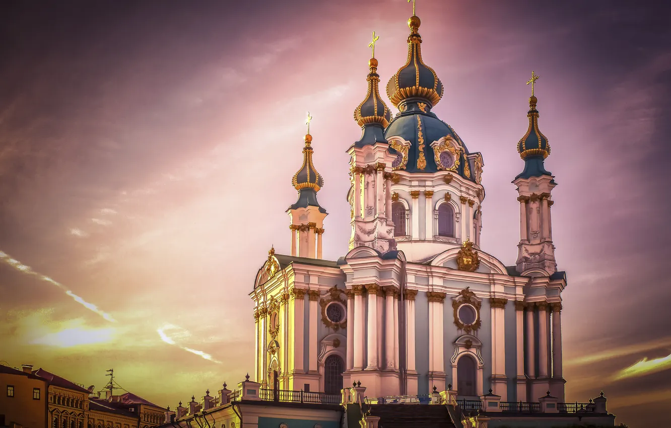 Photo wallpaper Church, Kiev, Saint Andrews