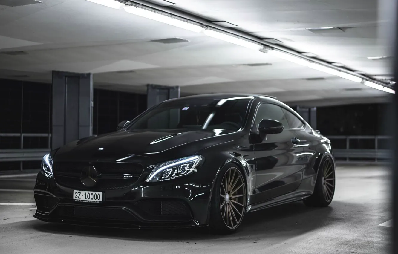 Photo wallpaper Mercedes-Benz, coupe, C63 AMG S
