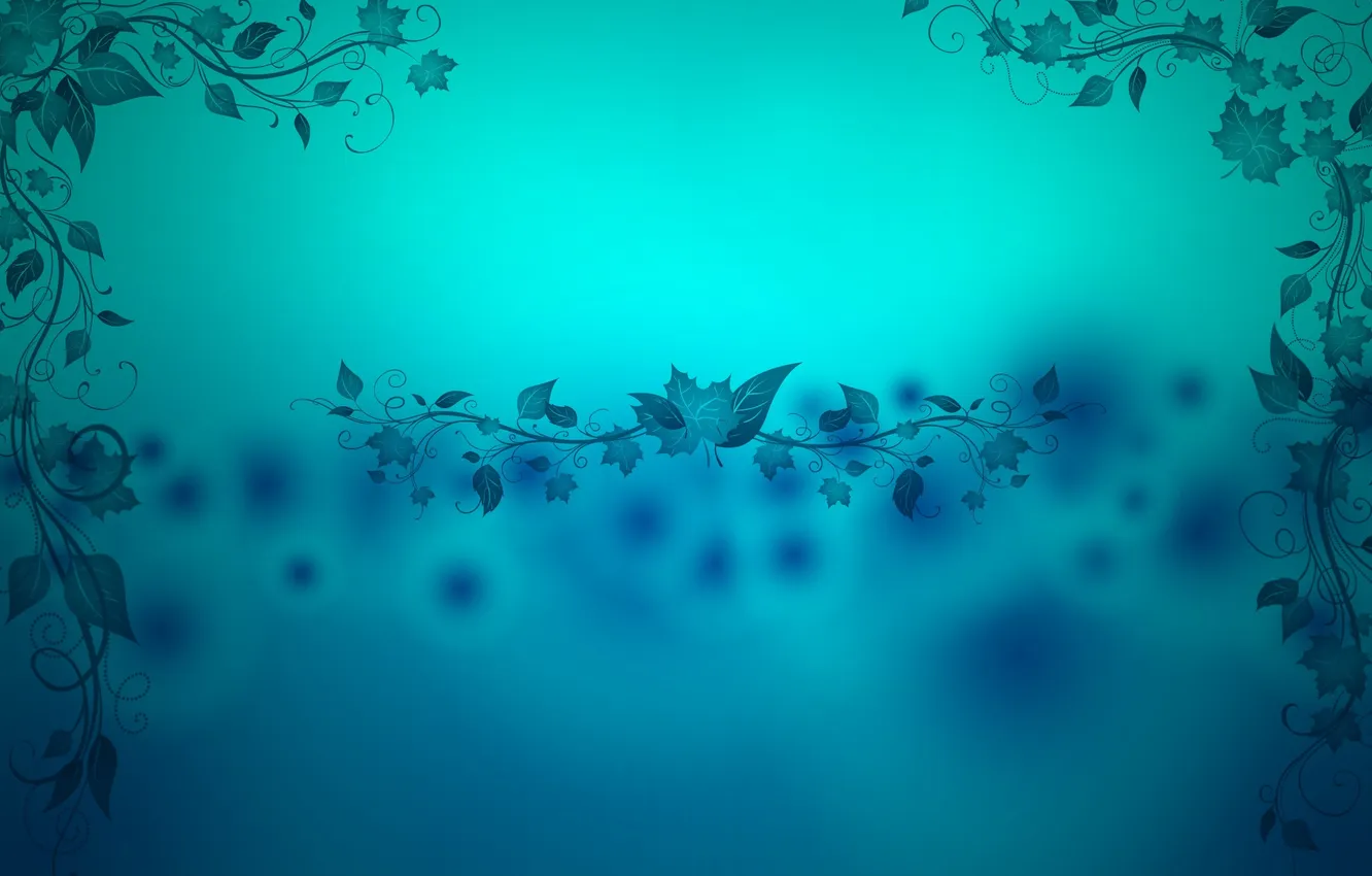 Photo wallpaper leaves, background, ornament