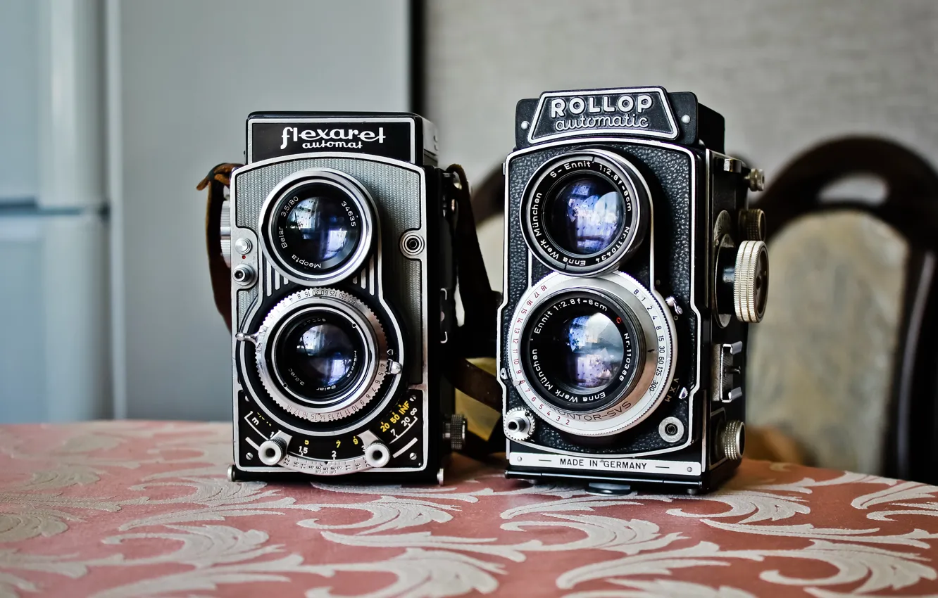 Photo wallpaper Germany, camera, Flexaret, Rollop