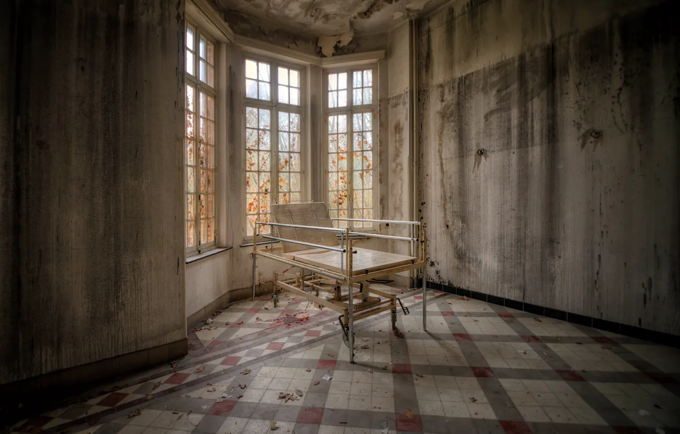 Photo wallpaper bed, window, chamber