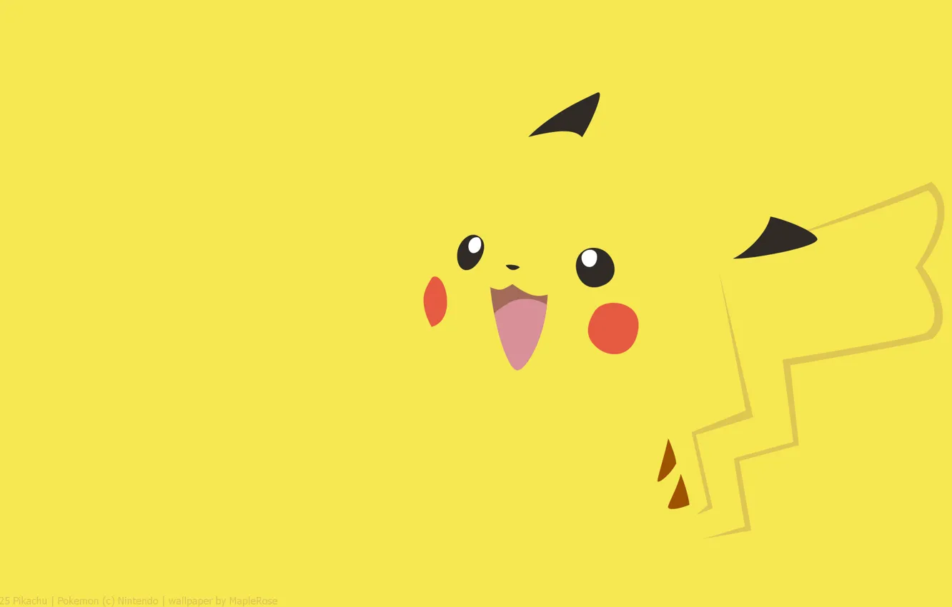 Photo wallpaper Pikachu, pokemon, pokemon