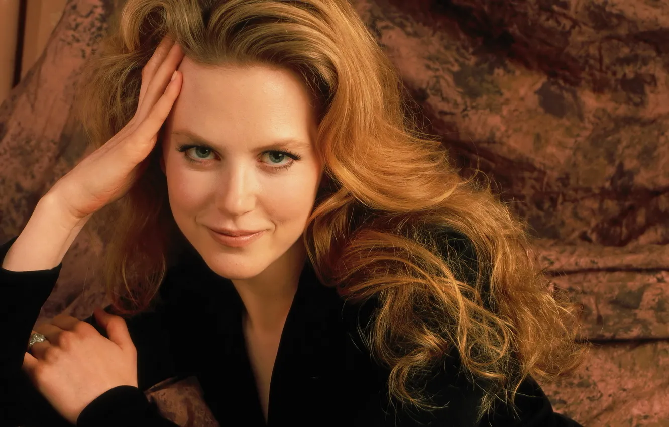 Photo wallpaper eyes, look, face, smile, hair, actress, Nicole Kidman, Nicole Kidman