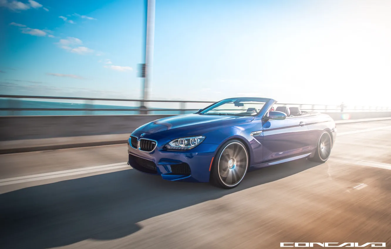 Photo wallpaper road, machine, auto, BMW, auto, Wheels, Concave