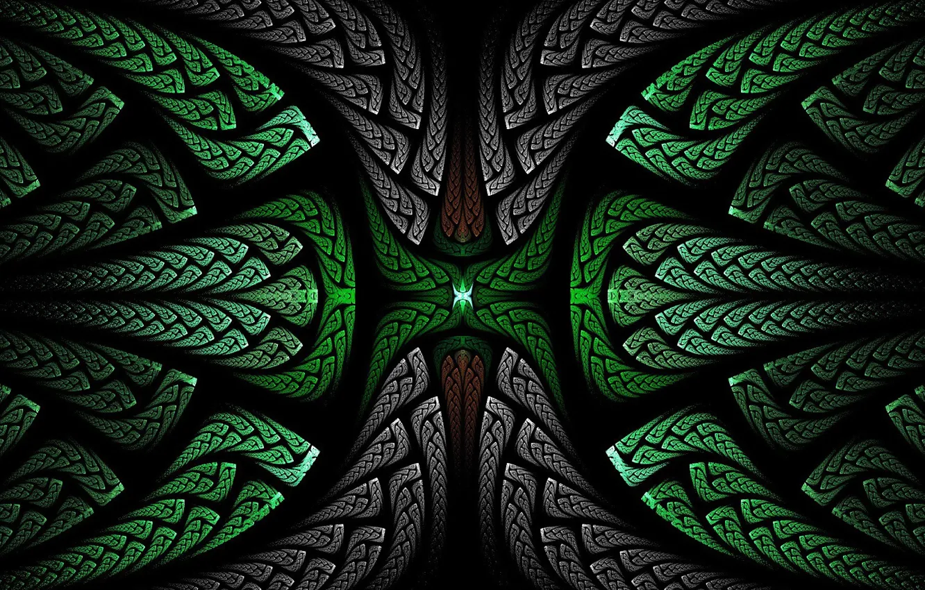 Photo wallpaper pattern, the volume, symmetry