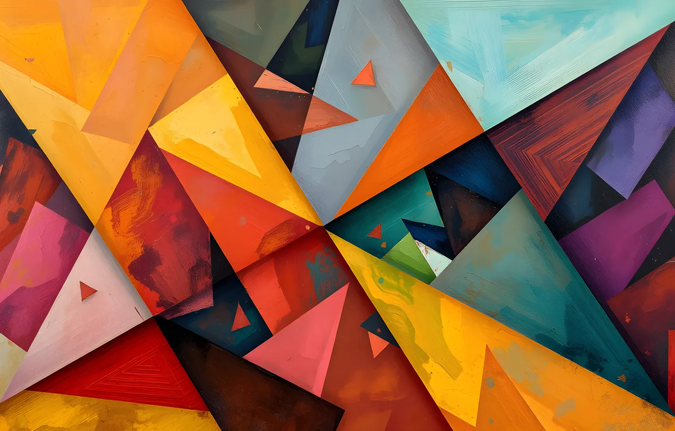 Photo wallpaper line, abstraction, figure, geometry, triangle, composition, abstract background