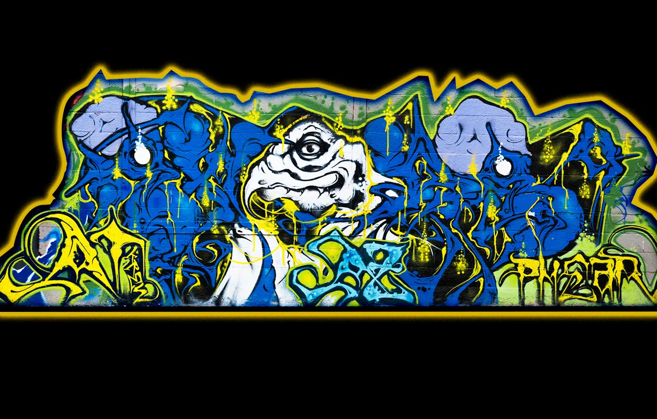 Photo wallpaper graffiti, art, paint