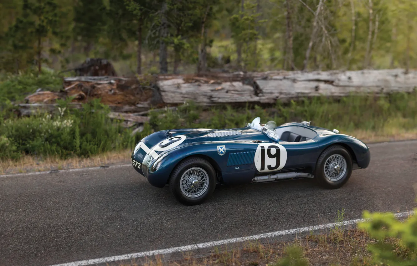 Photo wallpaper Jaguar, Jaguar, 1951, C-Type