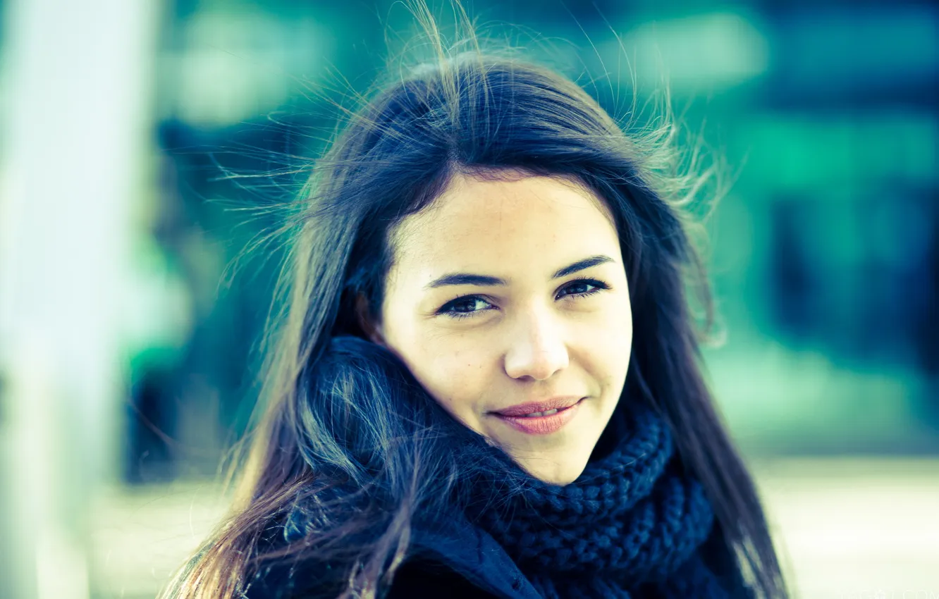 Photo wallpaper girl, background, portrait