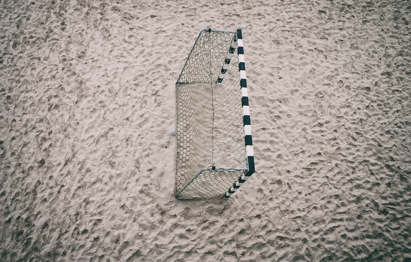 Photo wallpaper sand, sport, gate