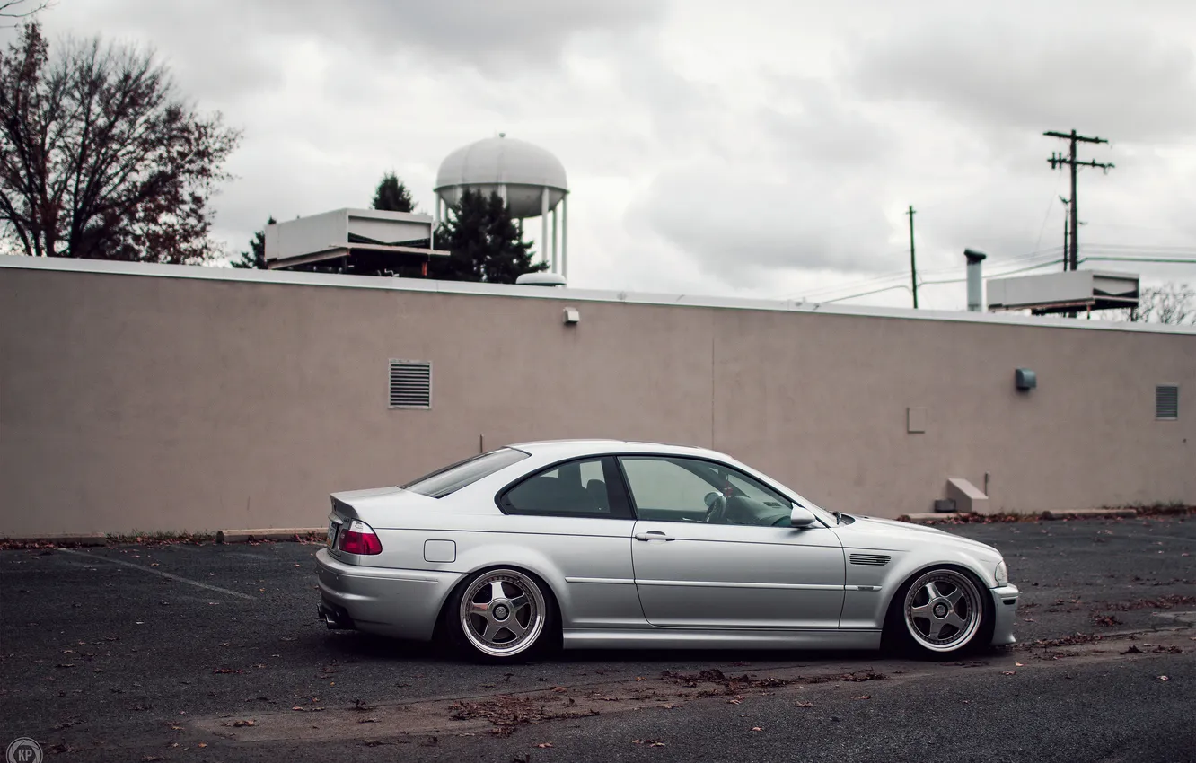 Photo wallpaper BMW, E46, stance works