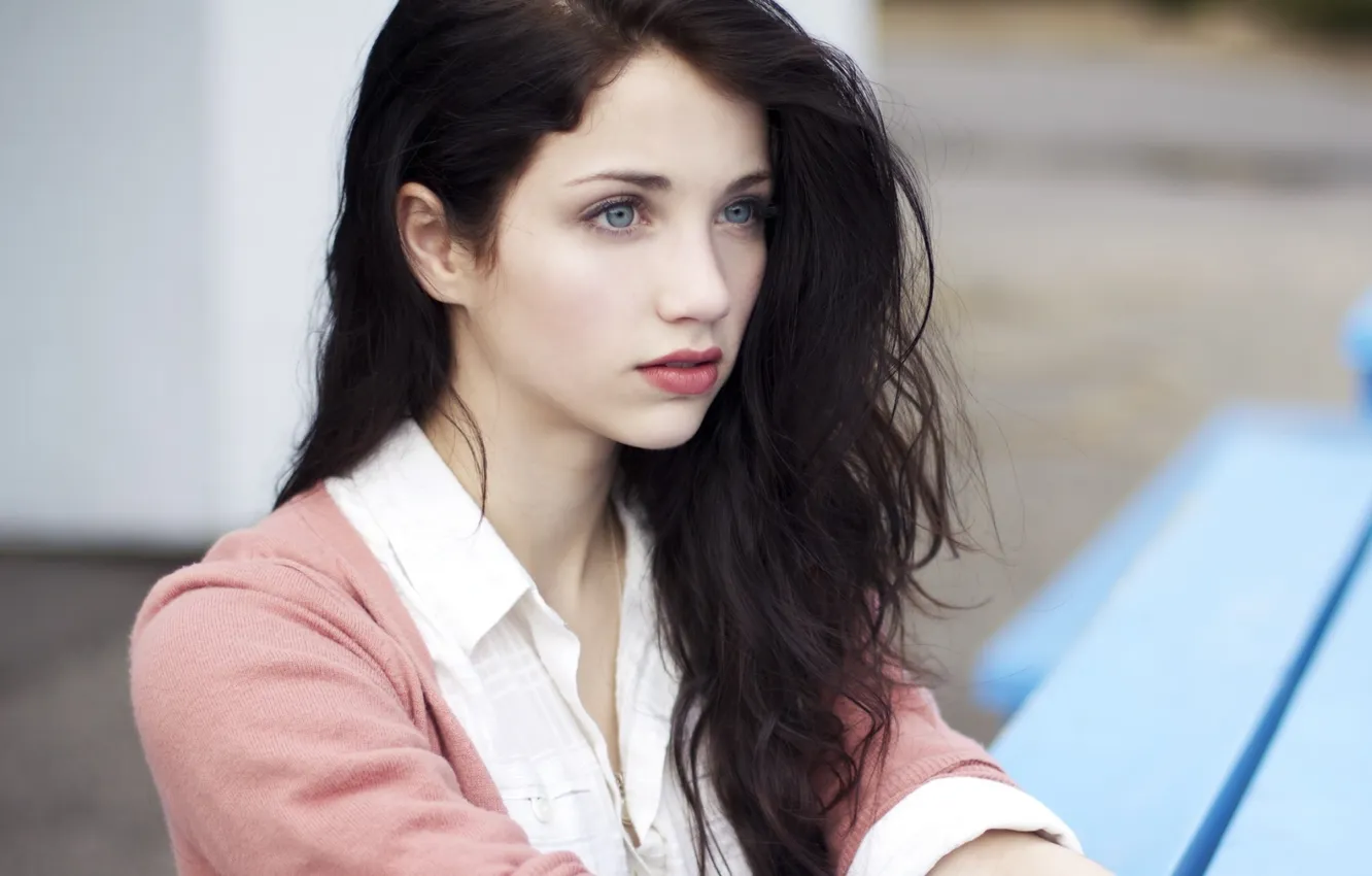 Wallpaper girl, face, model, model, brunette, EMILY RUDD for mobile and ...