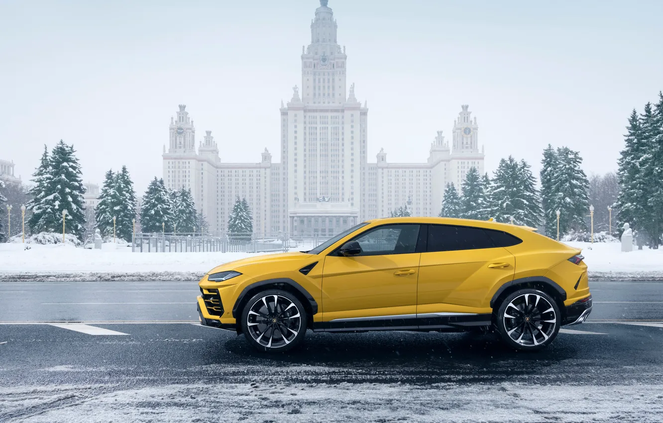 Photo wallpaper Lamborghini, Moscow, MSU, Moscow, 2018, Urus