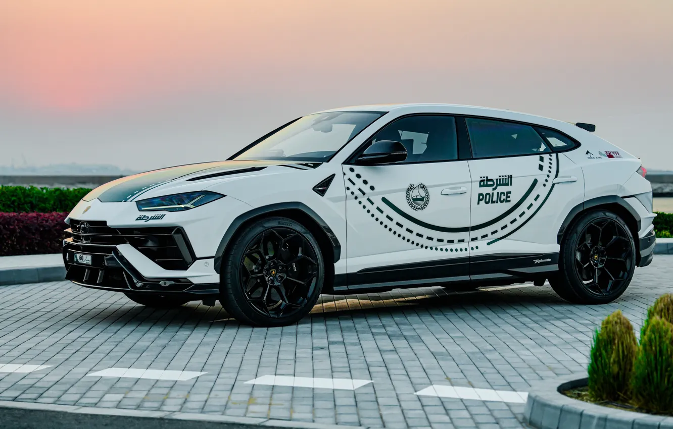 Photo wallpaper Lamborghini, Urus, Lamborghini Urus Performante Dubai Police