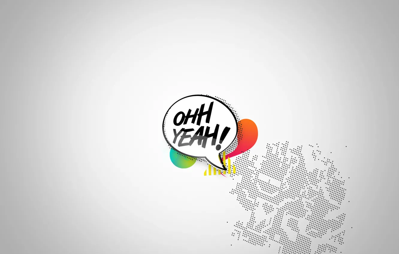 Photo wallpaper background, the inscription, color, point, Yeah, Ohh