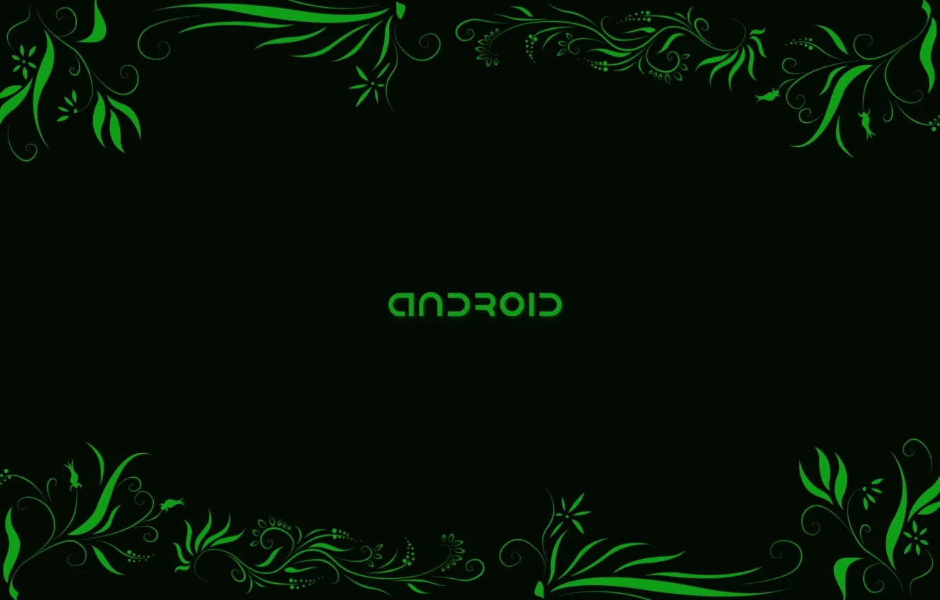 Photo wallpaper green, Android, android