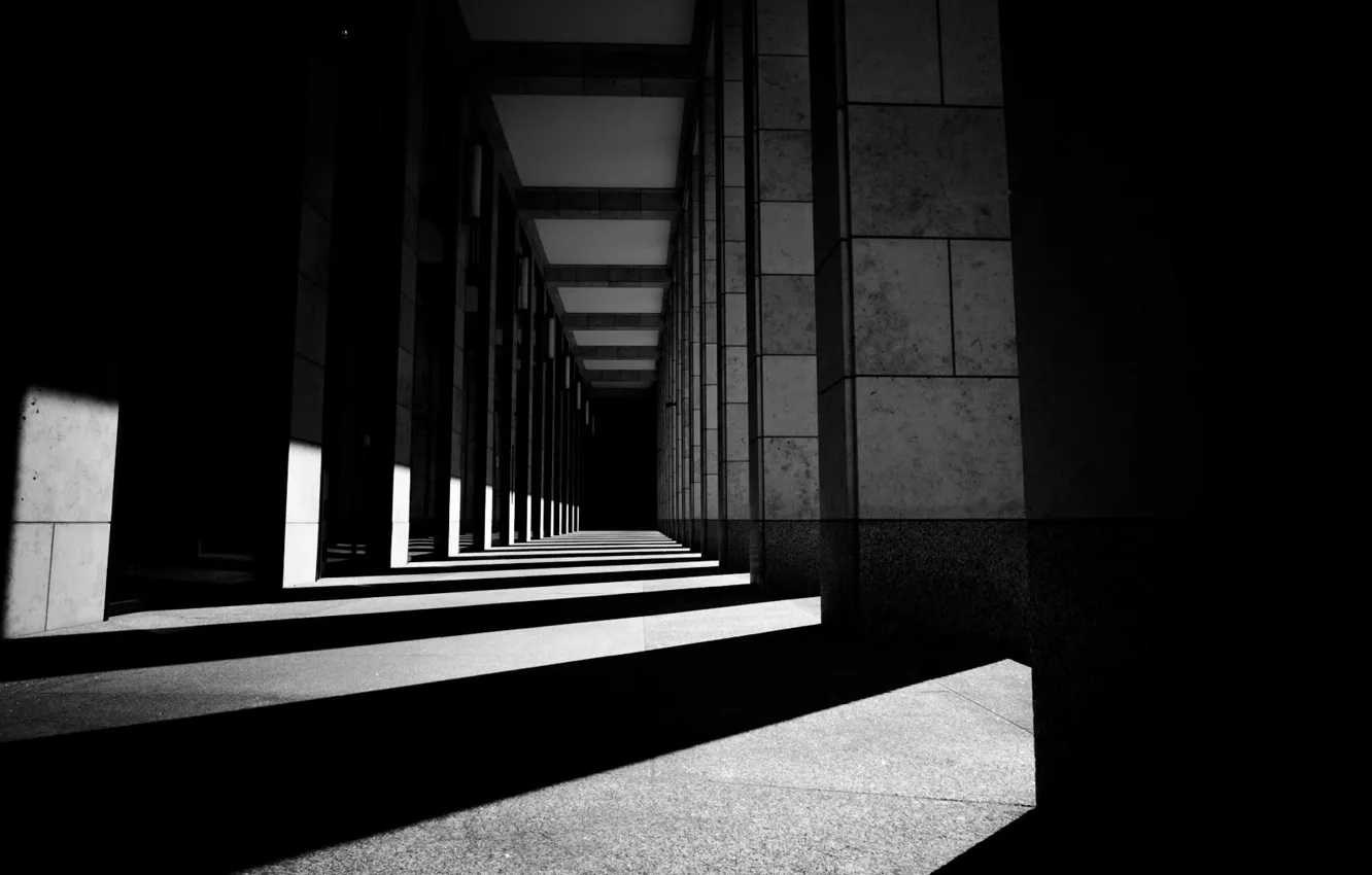 Photo wallpaper building, black and white, architecture, monochrome, monochrome, black and white