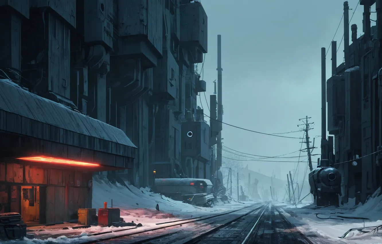 Photo wallpaper fiction, destruction, postapokalipsis