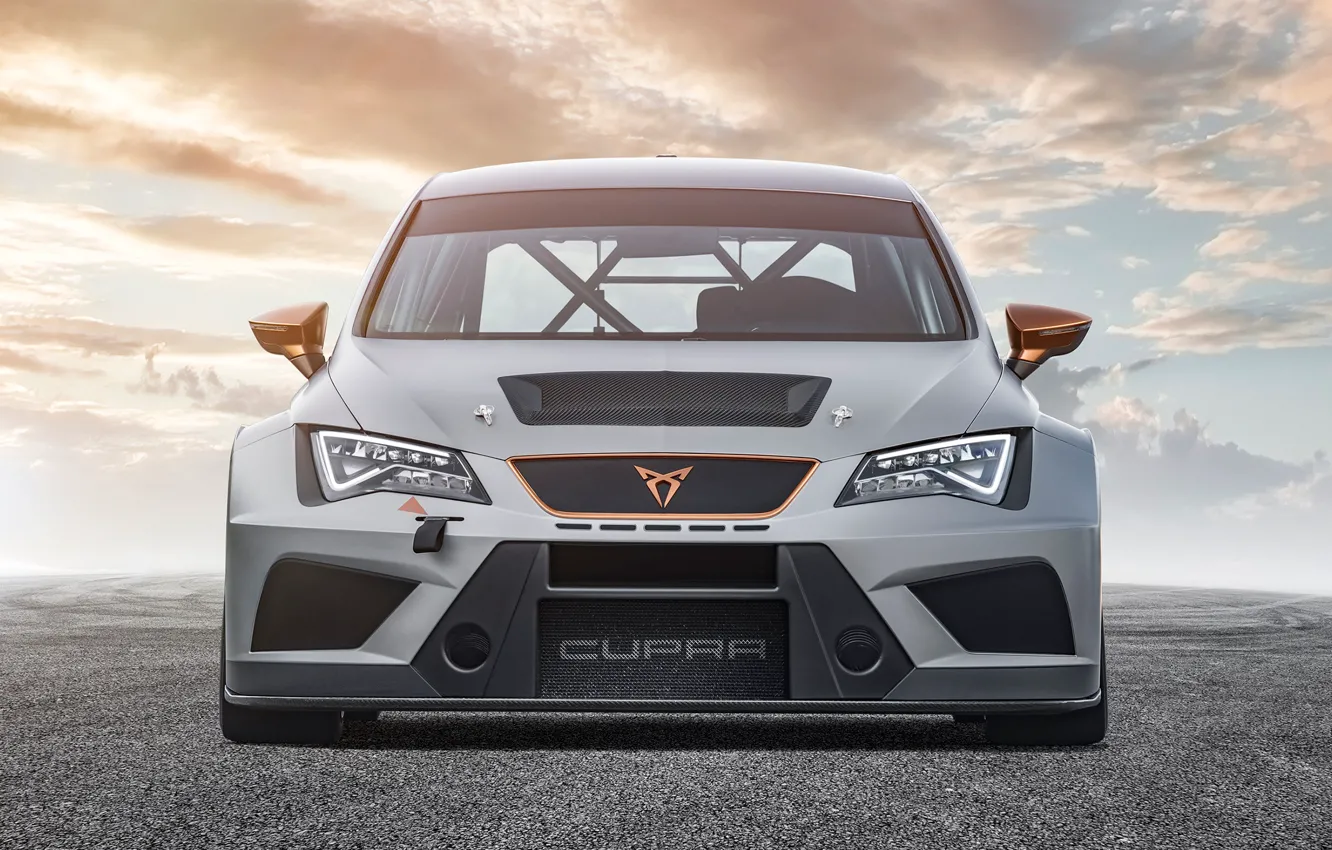 Photo wallpaper front view, Seat, Cupra, TCR, 2019