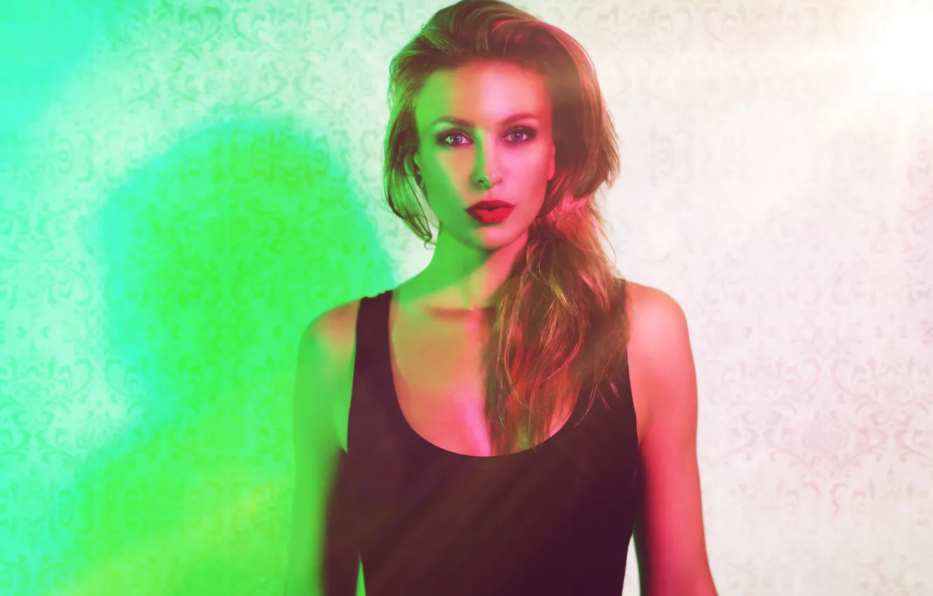 Photo wallpaper look, face, background, model