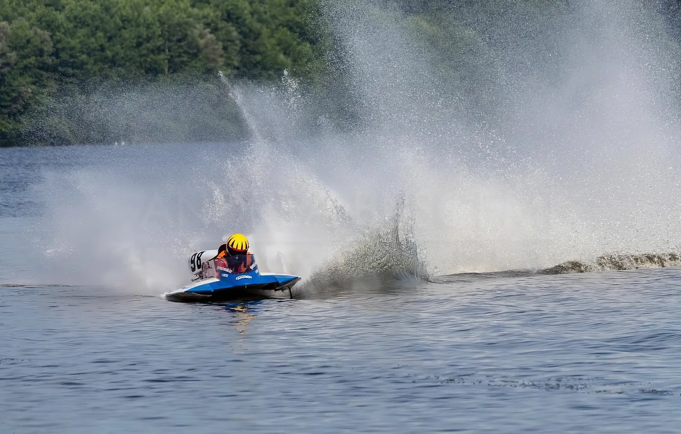 Photo wallpaper race, boat, speed