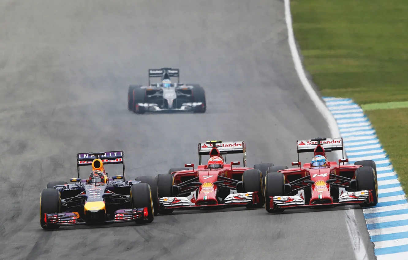 Photo wallpaper attack, Renault, the car, Formula 1, Red Bull, Vettel, racer, Hybrid