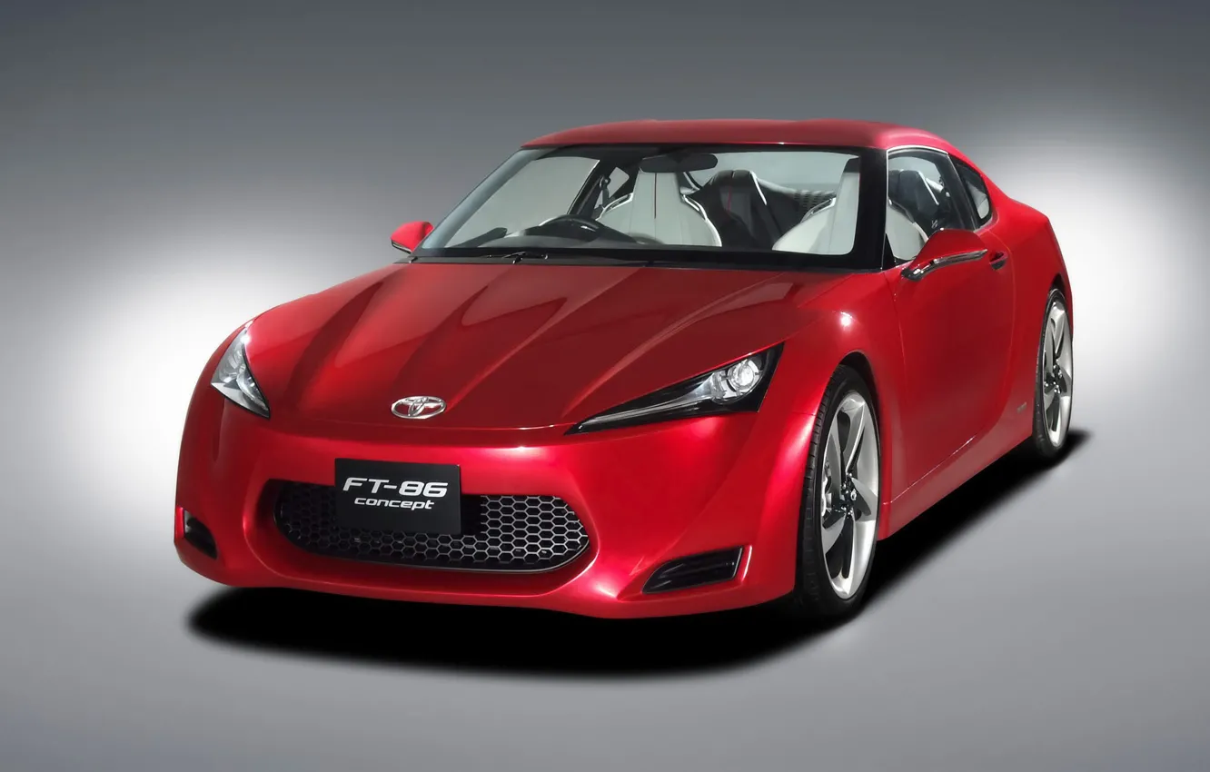 Photo wallpaper red, the concept, FT-86, Toyota