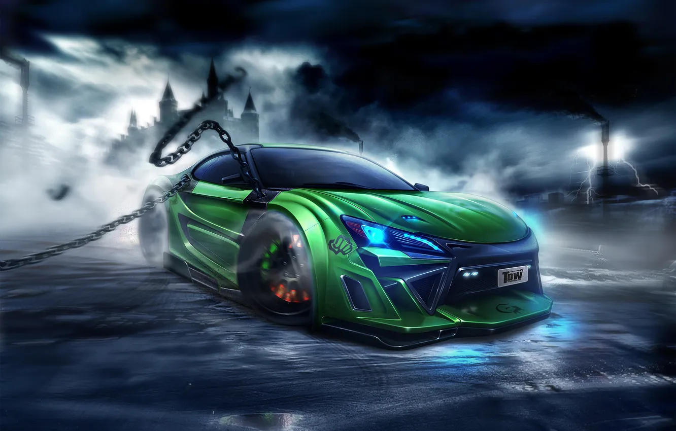 Photo wallpaper tuning, photoshop, Toyota, WTBR4 2011, Scion FR S