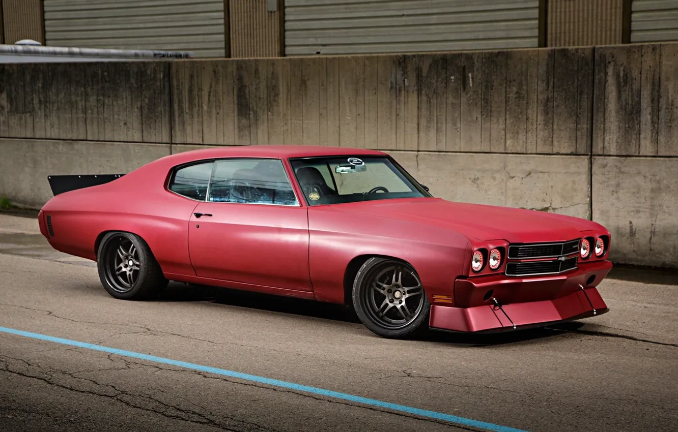 Wallpaper Chevrolet, Muscle, Red, DS3, Coupe, Chevelle, Custom, Wheels