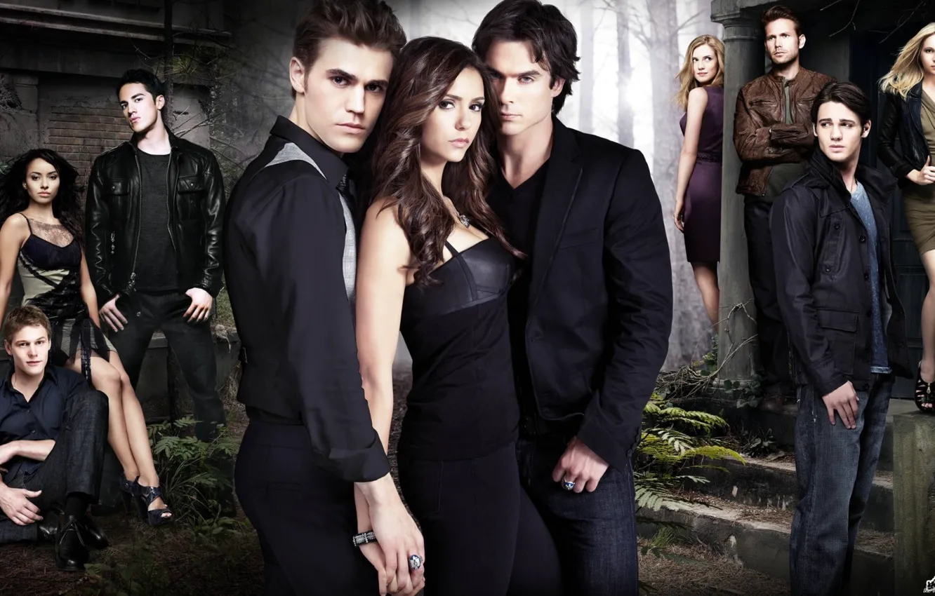 Photo wallpaper the vampire diaries, Season 2, all the characters